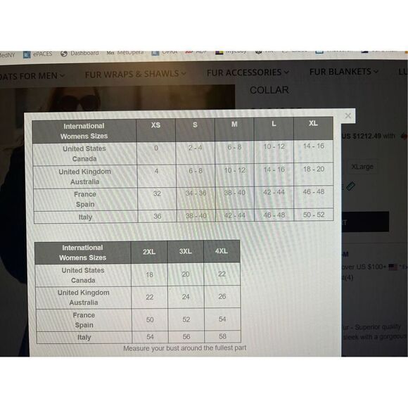 NWT The Caitlin Black Mink Maxi Coat with Fox Tuxedo Collar 52” - Picture 14 of 16